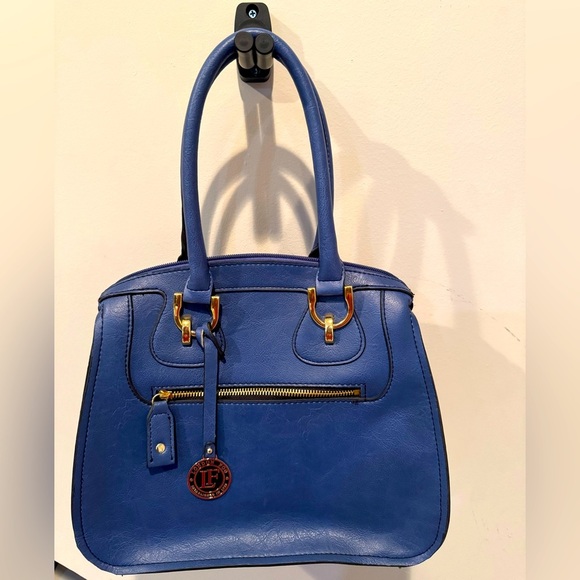 London Fog Handbags - London Fog Elegant Blue Handbag
